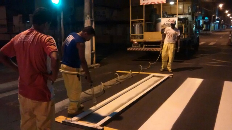 Mobilidade Urbana: No primeiro trimestre, SMTT revitaliza sinalização em 120 vias de Aracaju - SMTT Aracaju